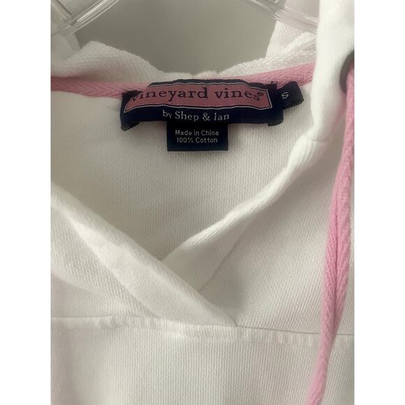 Vineyard Vines Pullover White/Pink Sweatshirt Sz S - Picture 2 of 5